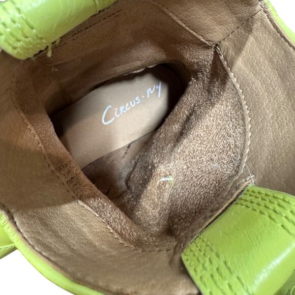 Circus Sam Edelman Josephina Western Boot Yellow 5.5 Ankle Heeled Cowboy Boho - Picture 8 of 9